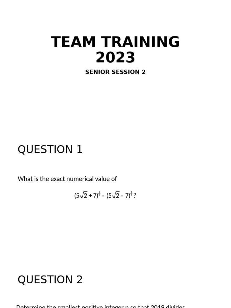 Senior Team | PDF