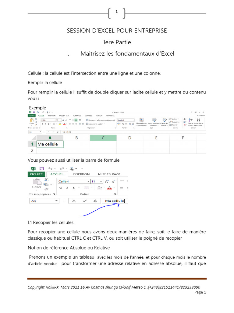 Formation Excel | PDF | Teaching Methods & Materials | Computers