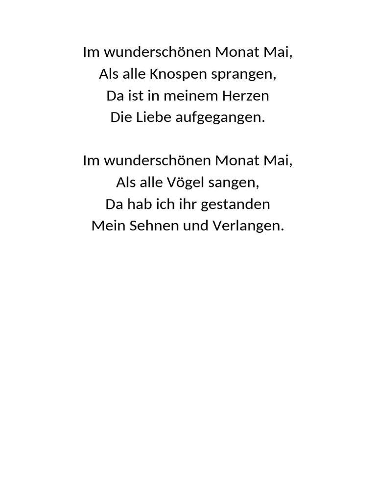 Im Wunderschönen Monat Mai | PDF
