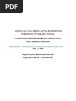 Download Makalah Analisis Dampak Kemiskinan Terhadap Perilaku Sosial by Derry Apriyanto SN76820872 doc pdf