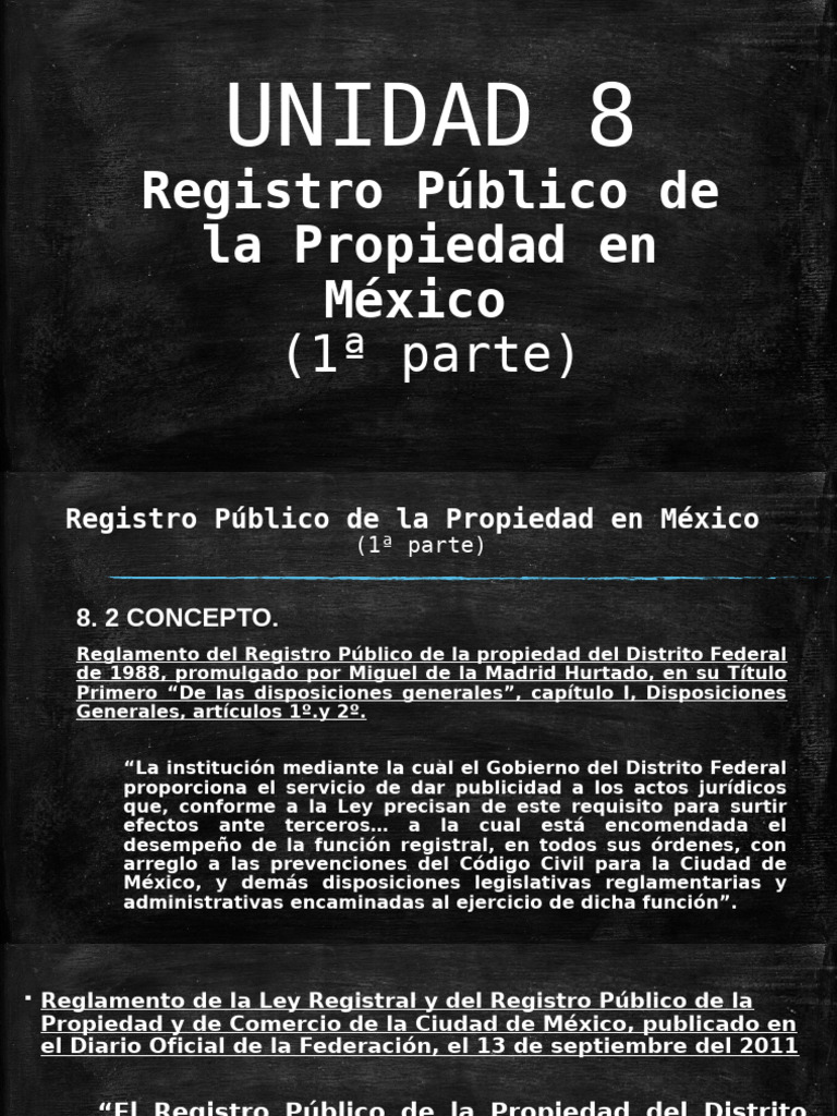 Unidad 8 RPP en Mã Xico 1 | PDF | Propiedad | Justicia