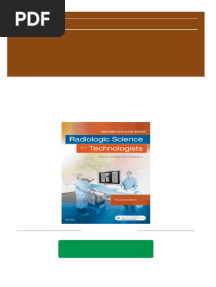 Radiologic Science For Technologists 11th Edition Stewart C. Bushong All Chapter Instant Download