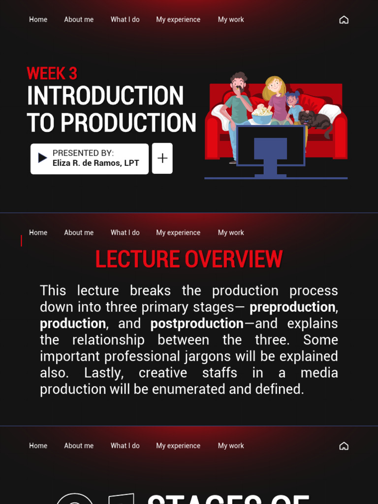 Week3 Stages Of Production Pdf