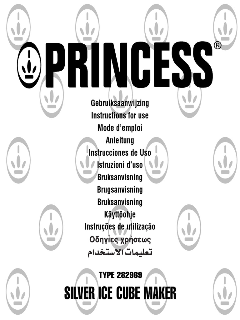 Princess 282969 Ice Cube Maker | PDF