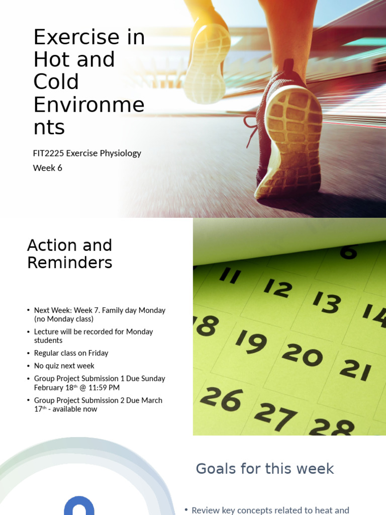 Exercise in Hot and Cold Environment | PDF