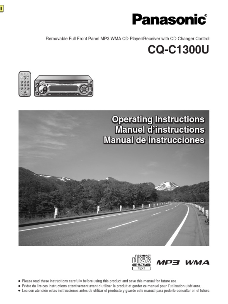 Panasonic Cq-c1300u Service Manual