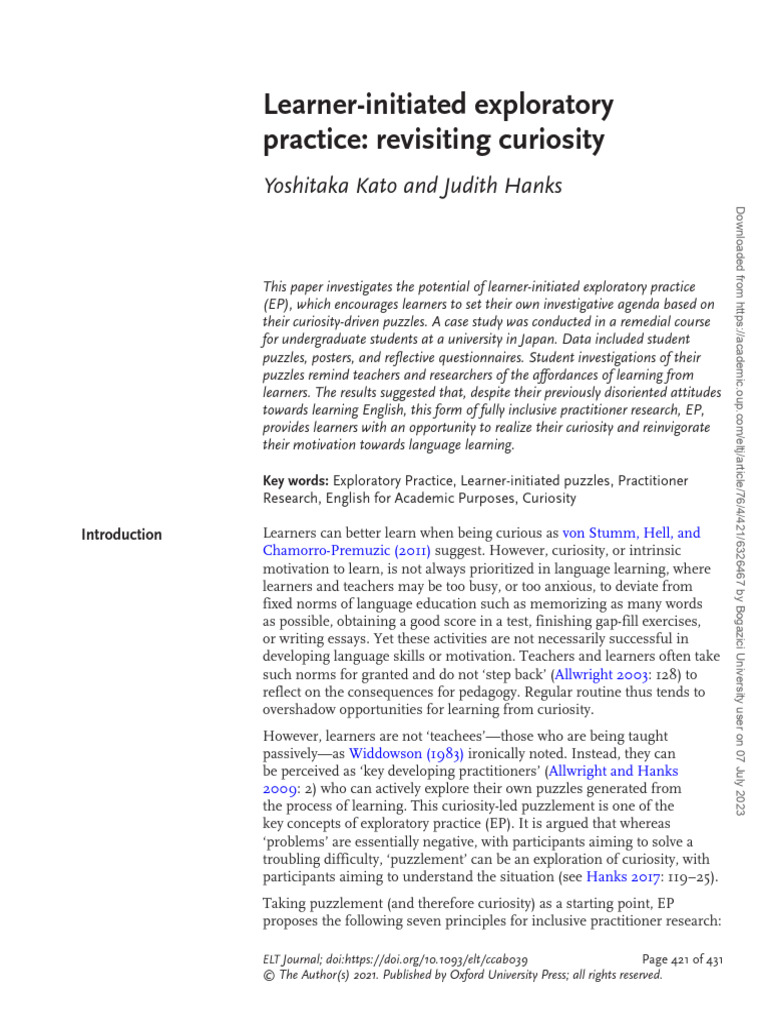 Learner Initiated EP | PDF