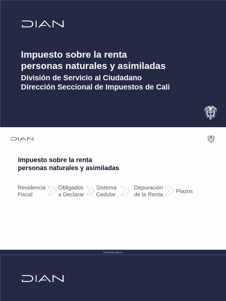 Presentacion Renta Personas Naturales Año Gravable - 2023 | PDF