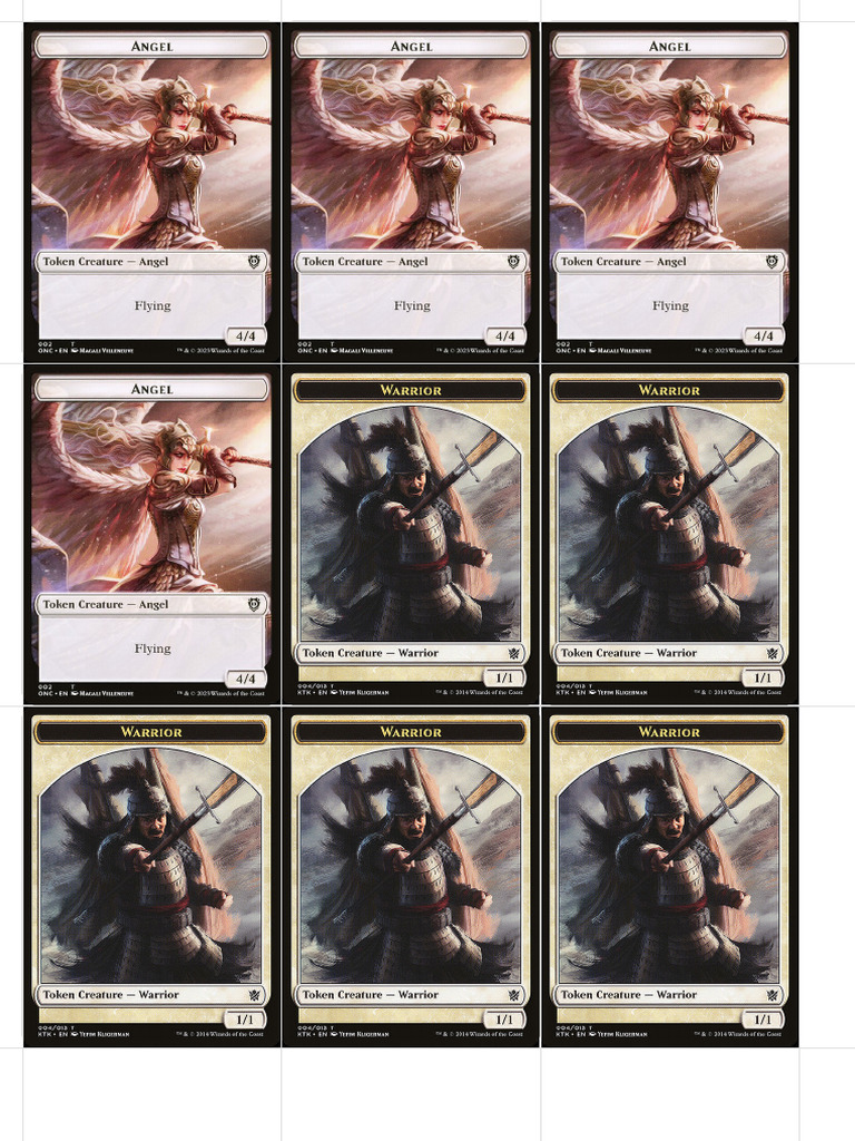 MTG Print Tokens | PDF
