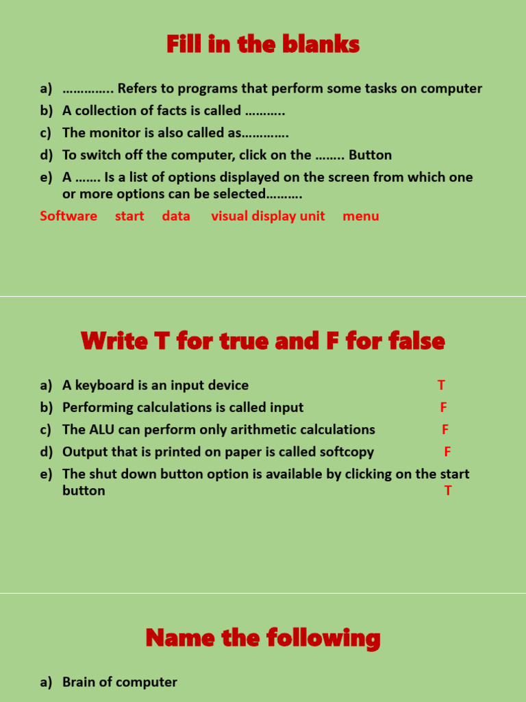 Exercises | PDF