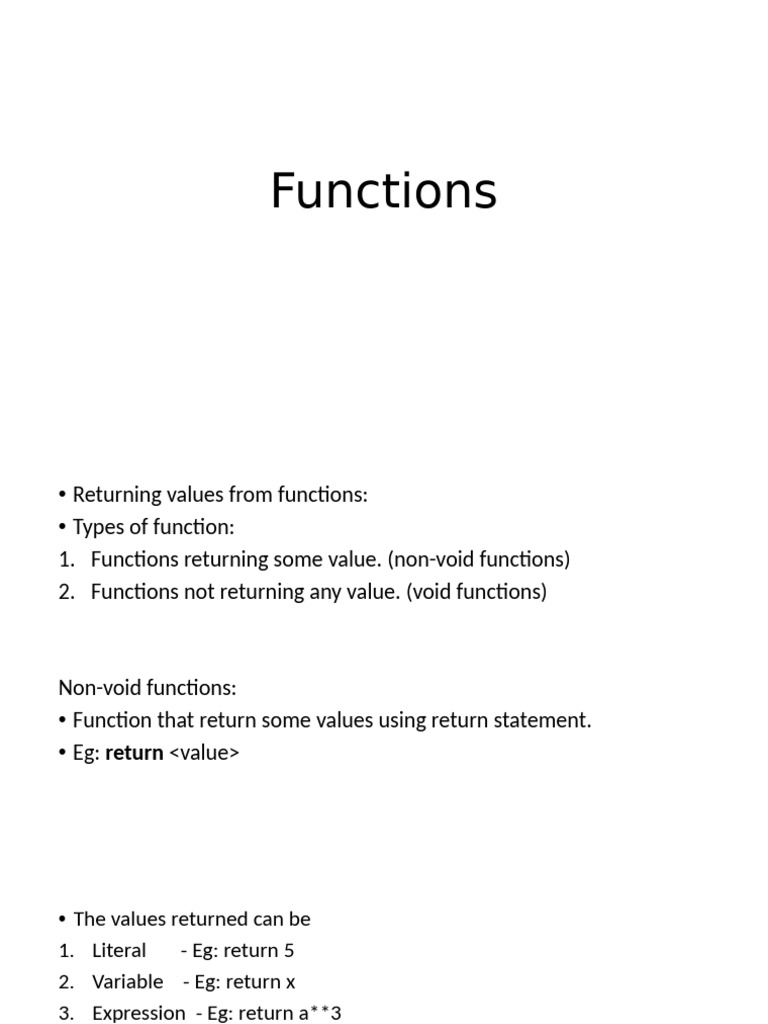 Functions 2 | PDF