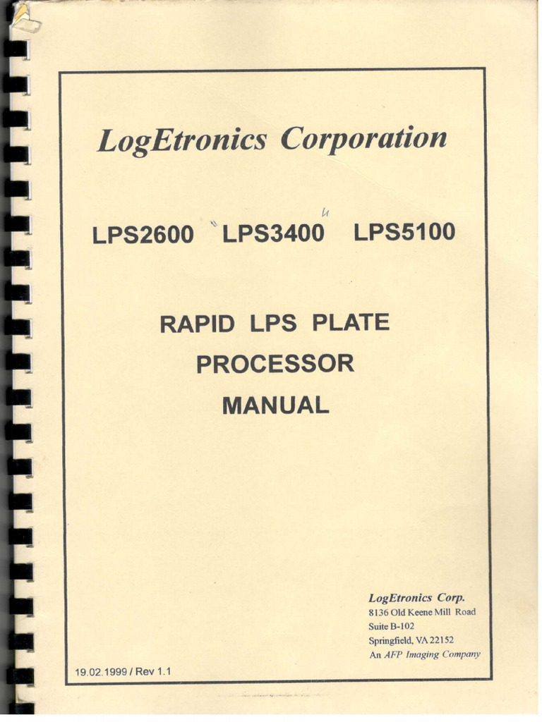 Manual de La Reveladora LogEtronics | PDF