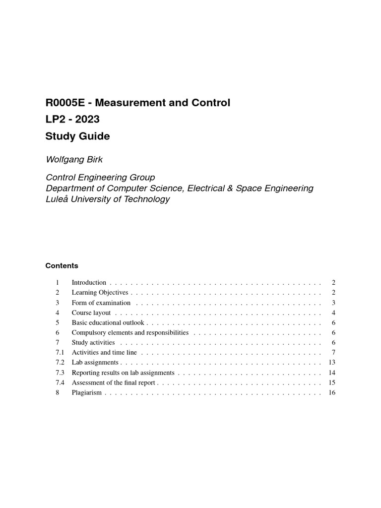 R0005E Study Guide | PDF
