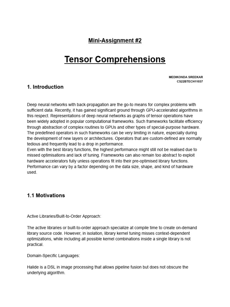 Mini-Assignment #2 | PDF