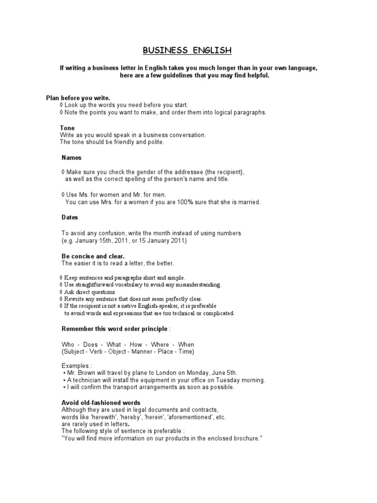 Phrases For Formal Letters | Pdf | English As A Second Or Foreign Language  | Anger