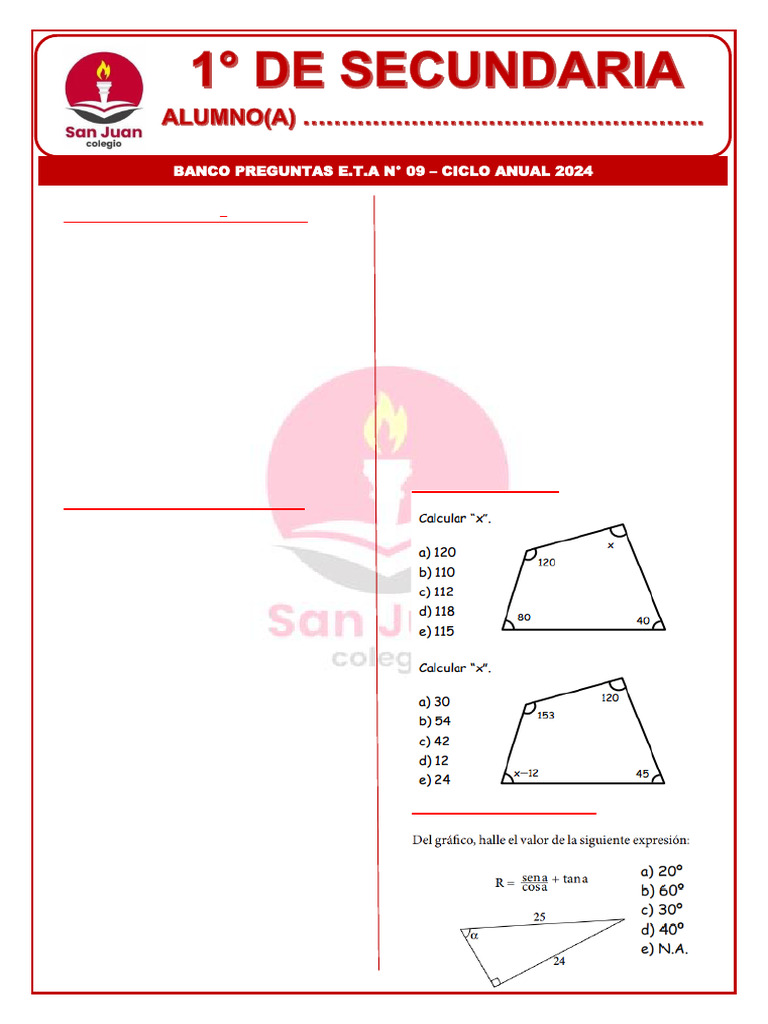 Eta #9 - 1° Secundaria | PDF