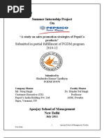 Download PepsiCo Summer Internship Project by Shailendra Kumar Upadhyay SN76828035 doc pdf