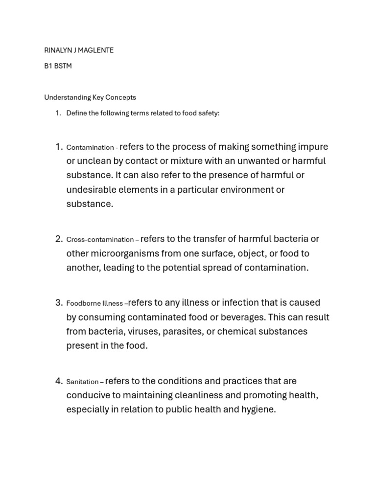 Rinalyn J Maglente B1 BSTM | PDF