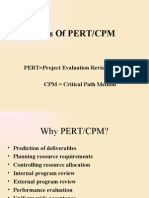 Basics of PERT/CPM: PERT Project Evaluation Review Technique CPM Critical Path Method