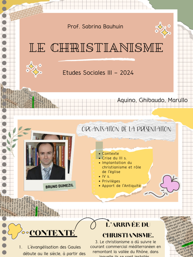 Etudes Sociales III - 2024 - La Christianisation | PDF