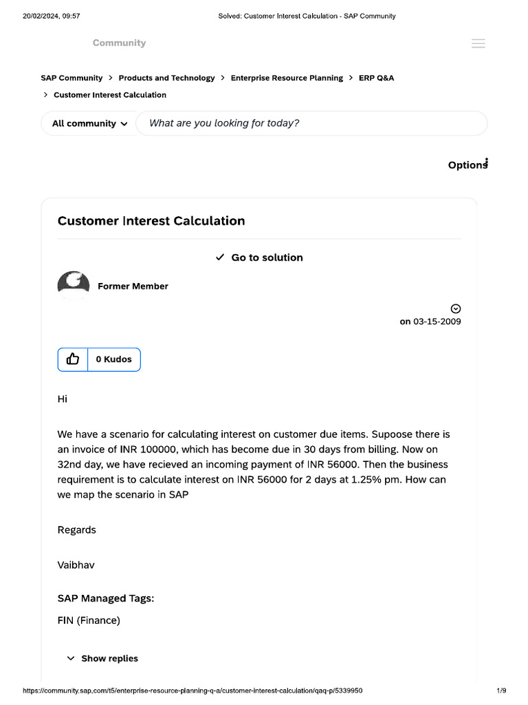 Interest Rate in SAP | PDF