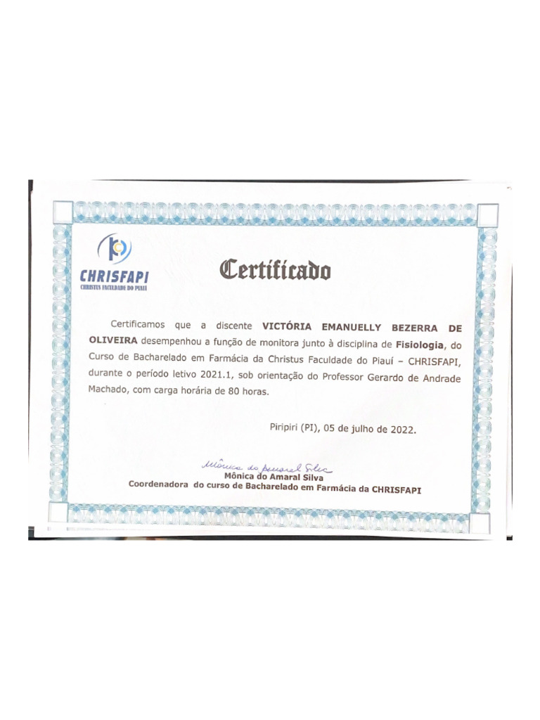 Certifica Do | PDF