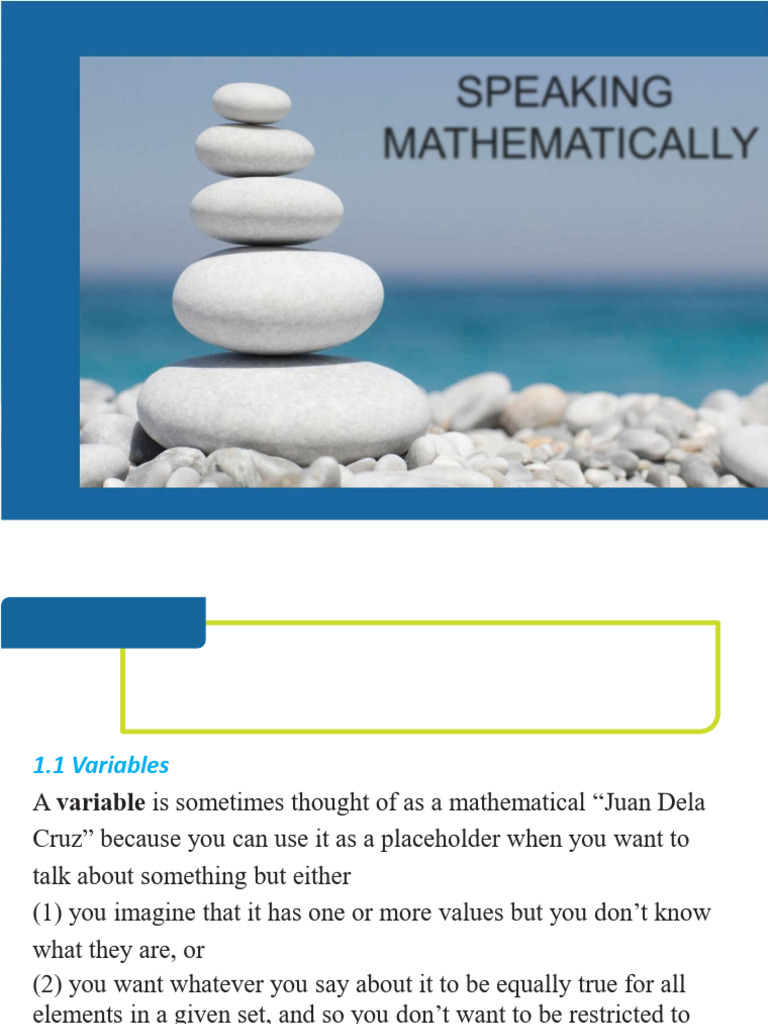 Speaking mathematically 1 pdf