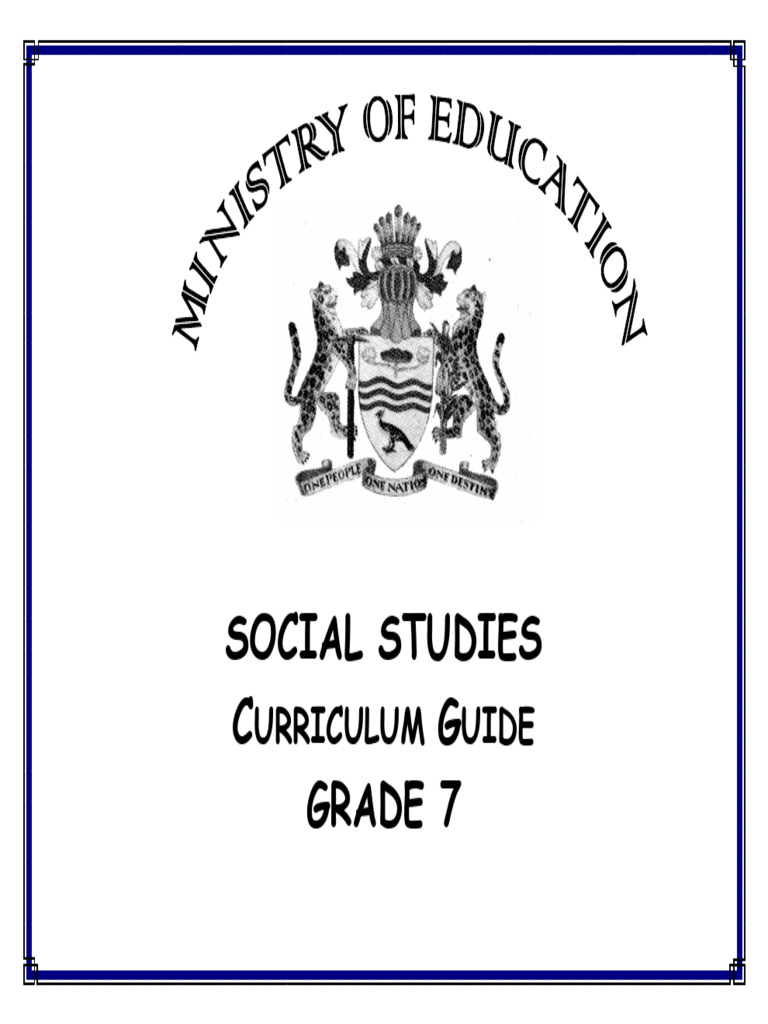 GRADE 7 SOCIAL SCIENCE SBC TEACHERS GUIDE UPPER PRIMARY PDF visual data 8