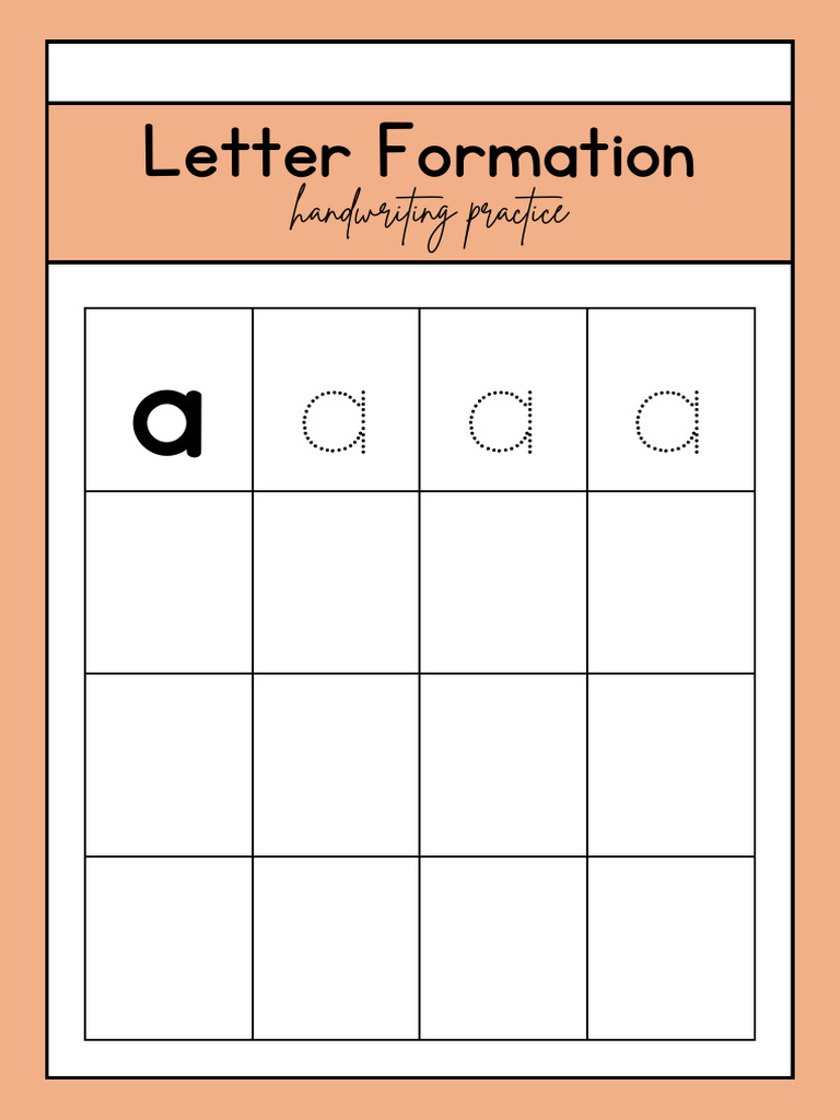 Colorful Lowercase Alphabet Handwriting English Worksheets | PDF
