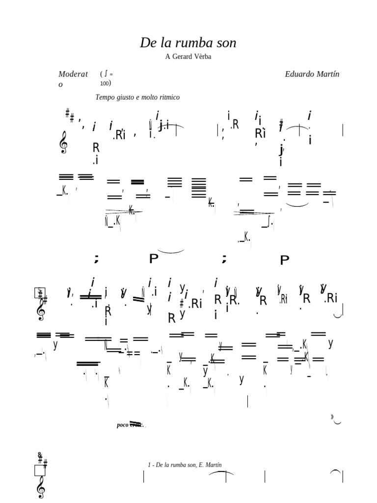 Eduardo Martin de La Rumba Sonpdf | PDF
