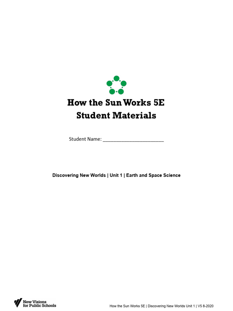 Elizabeth Martin - 1 - How The Sun Works 5E - Student Materials 