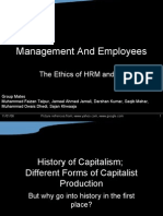 Management and Employees: The Ethics of HRM and IR