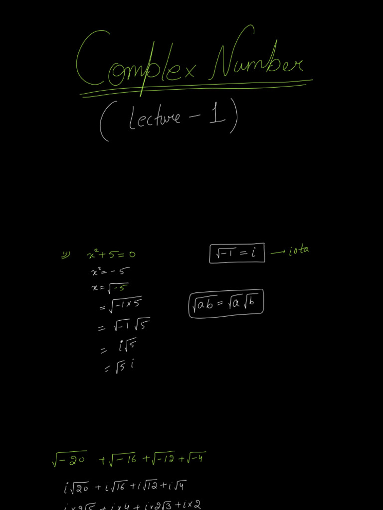 1 Complex No | PDF