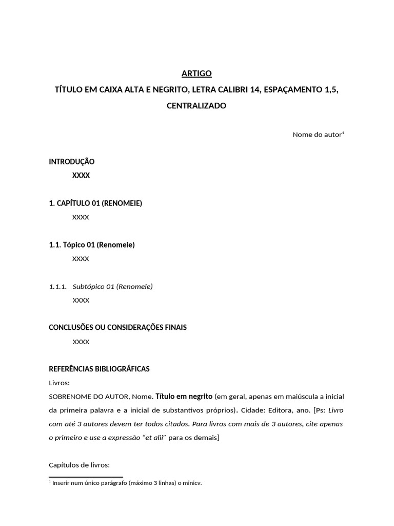 Modelo Documentação | PDF