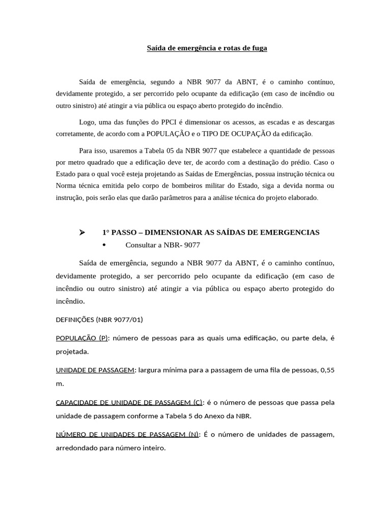 Rotas de Fuga Roteiro | PDF