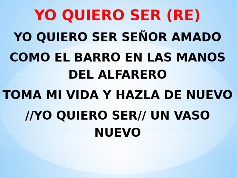 Yo Quiero Ser | PDF