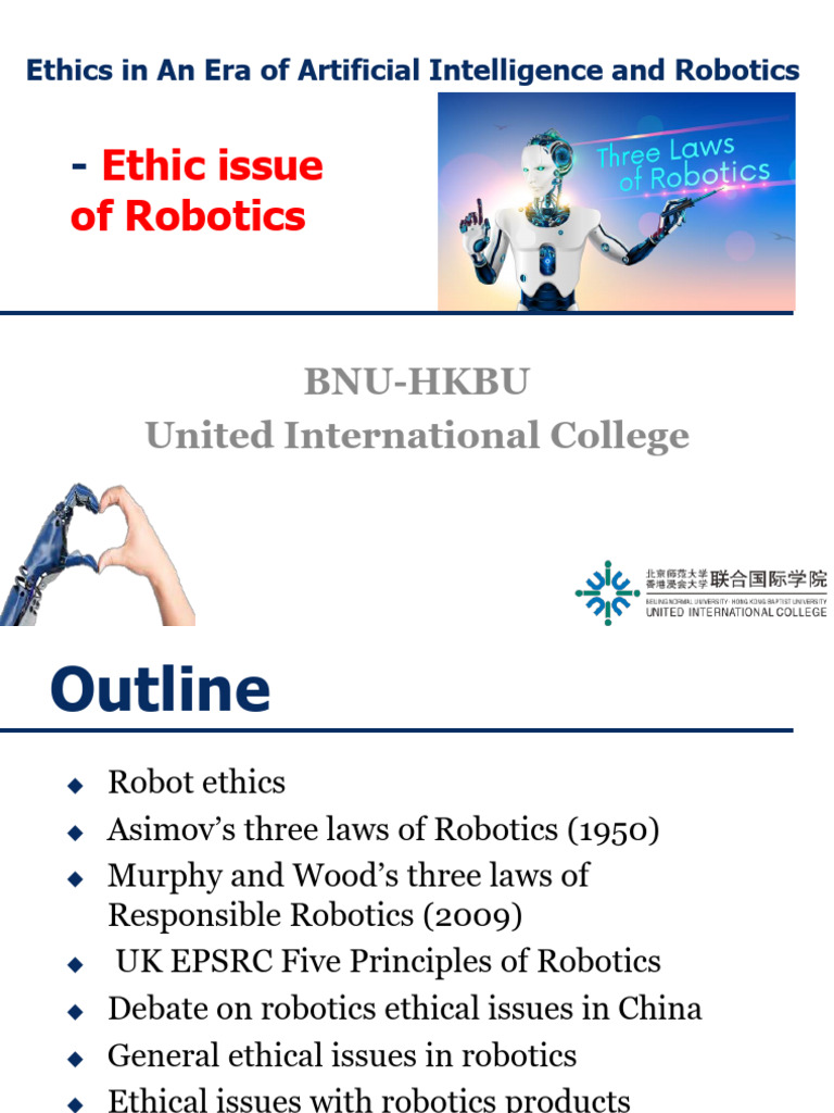 11-Ethics - Issue of Robotics | PDF