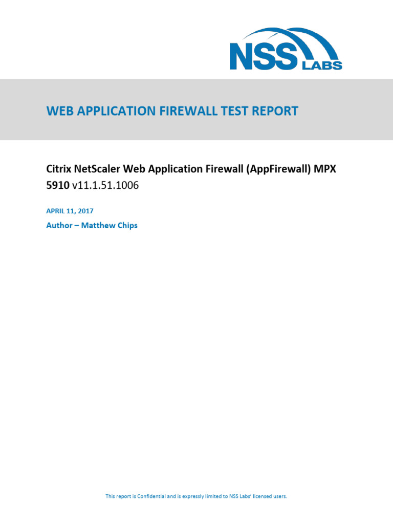 Citrix Waf | PDF