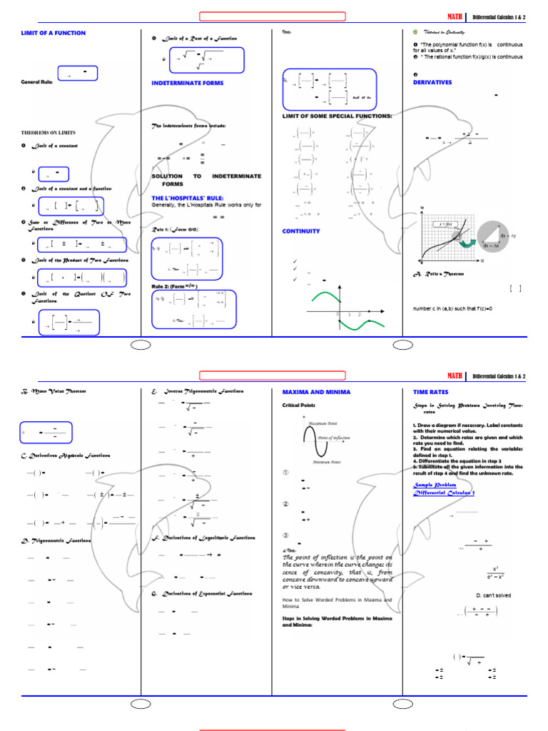 Lecture Notes - Differential Calculus | PDF | Derivative | Function ...