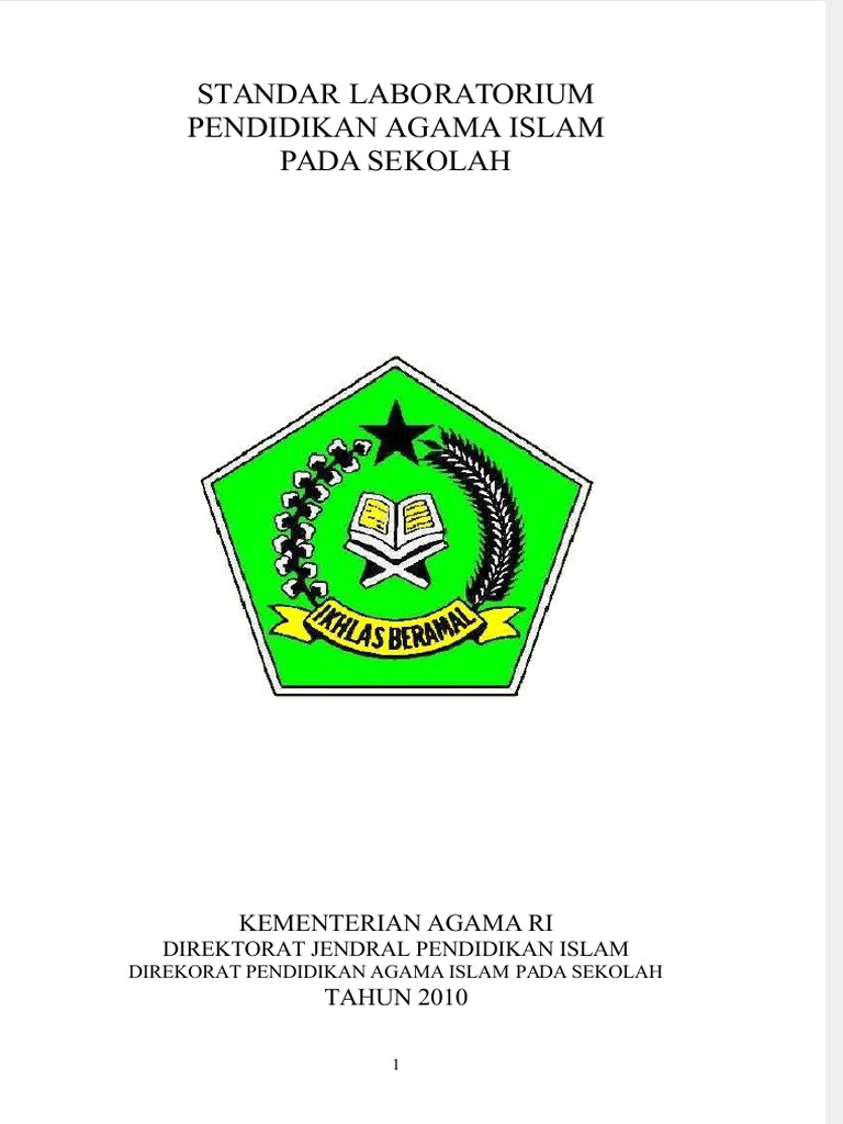 Standar Laboratorium PAI Sekolah | PDF