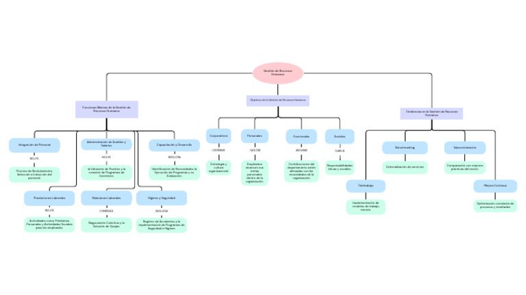 Gestión de Recursos Humanos - MAPA CONCEPTUAL | PDF