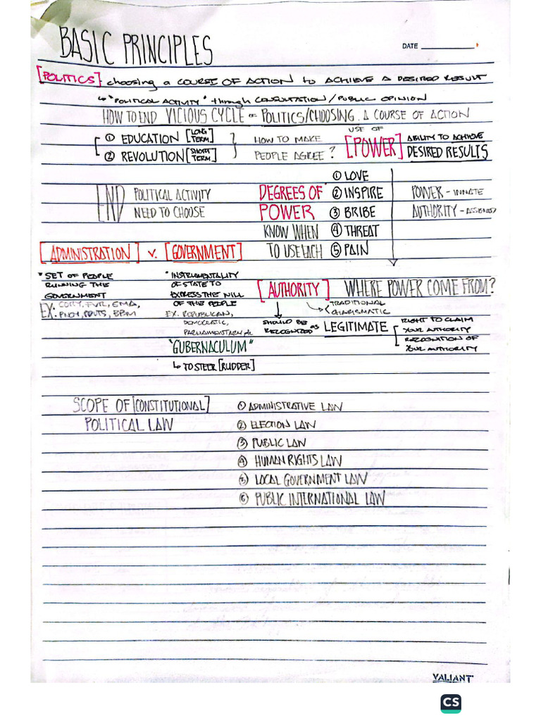 FAMCS3 Consti 1 Notes | PDF