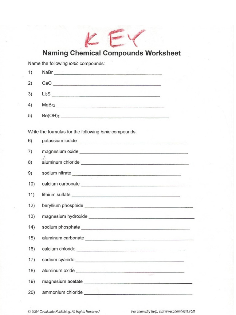 Ionic Compound Naming 2 | PDF
