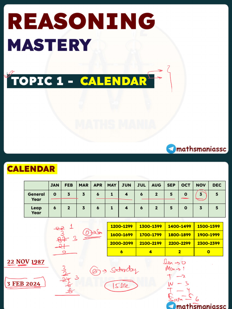 CALENDAR Annotated | PDF