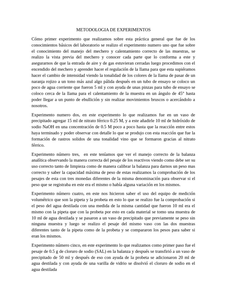 Metodologia de Experimentos | PDF