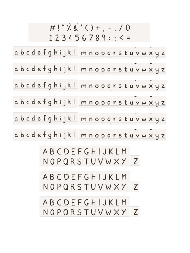 Pretty Neat Font | PDF