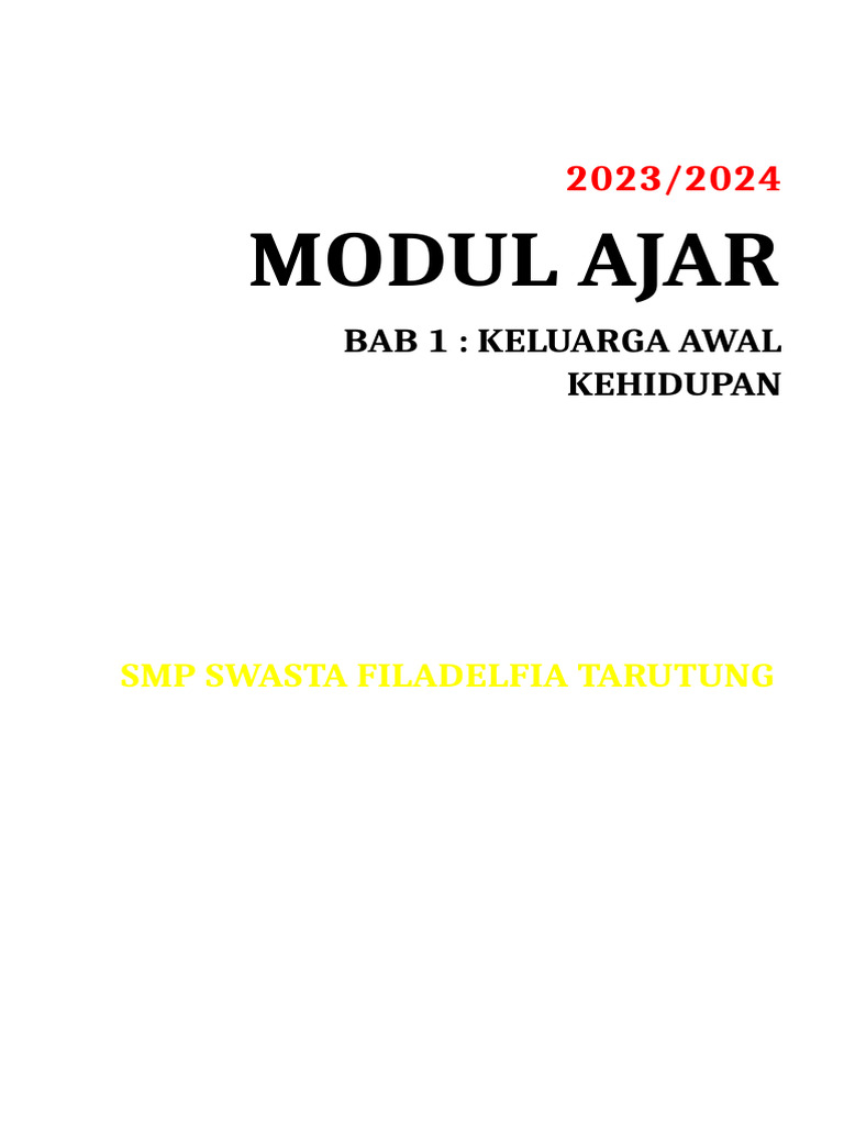 Modul Ajar Tema 1 Ips Pdf