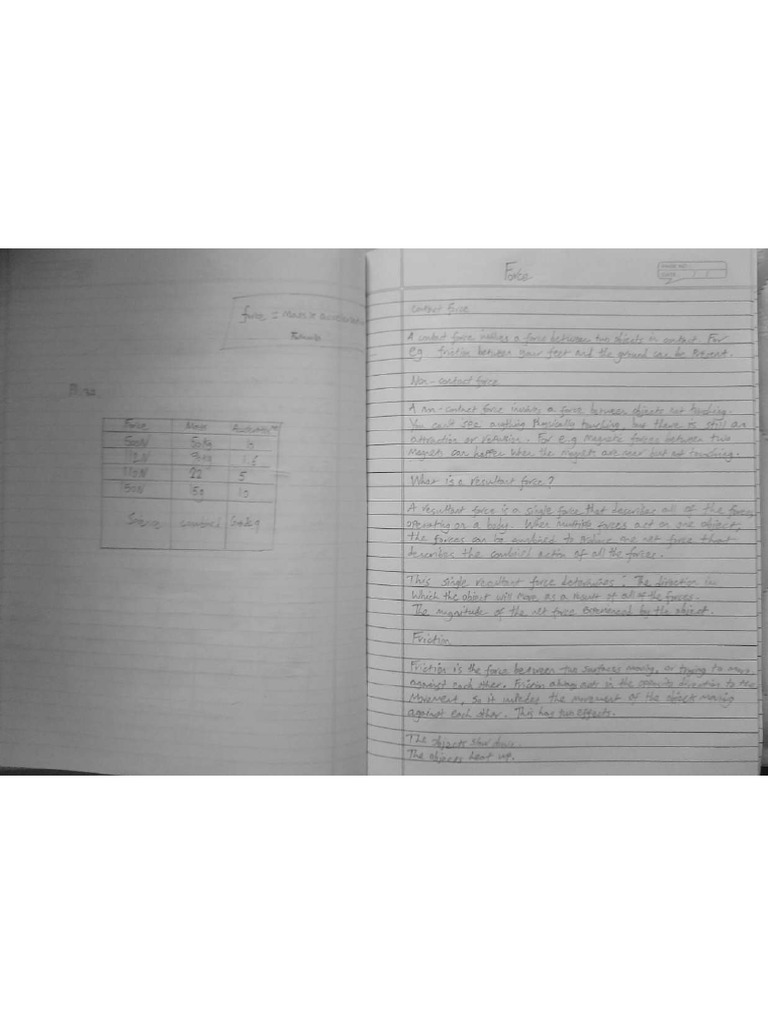 Force Notes | PDF