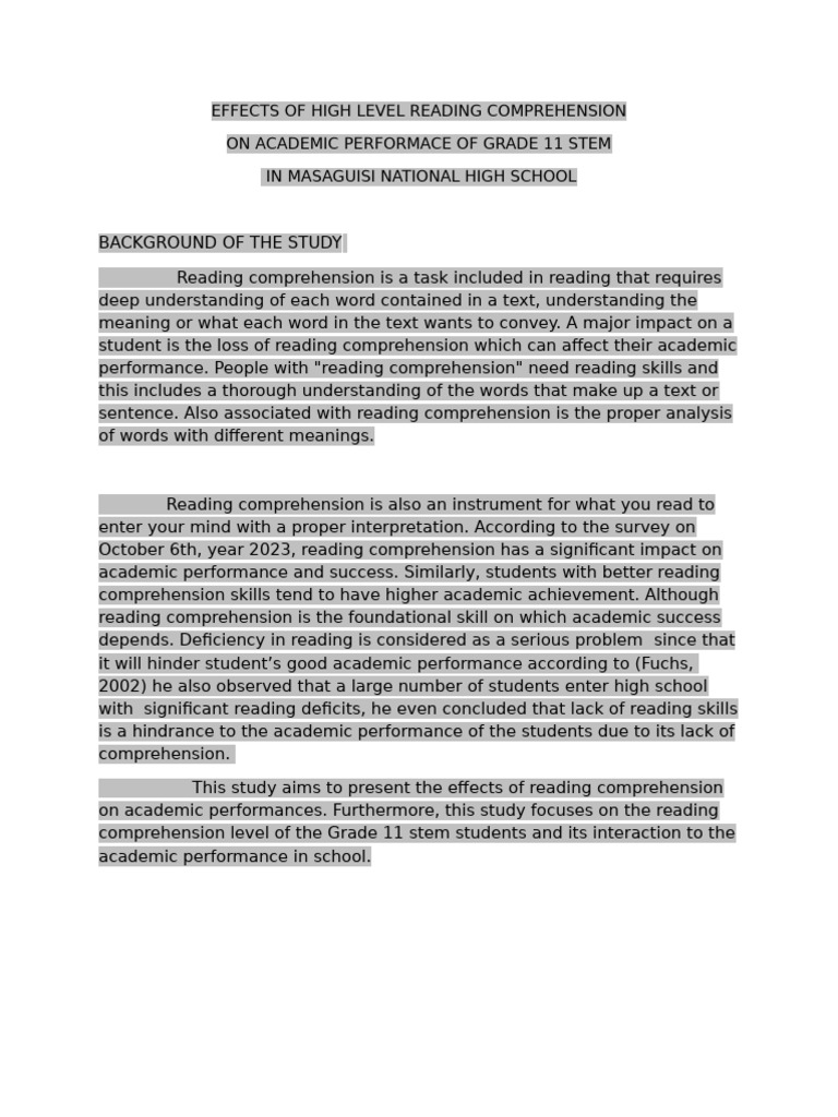 effects-of-high-level-reading-comprehension-pdf