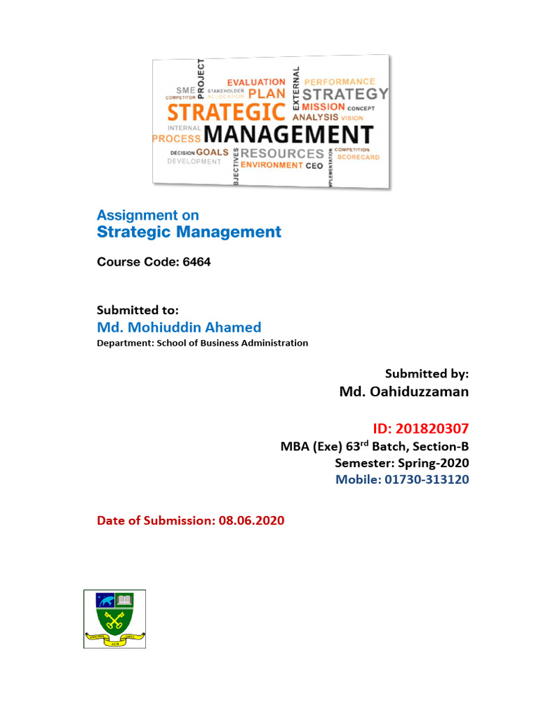 Strategic Management Overview | PDF | Strategic Management | Business